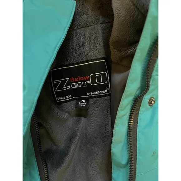 BELOW ZERO Size 2X Hooded Coat Jacket Winter Heavy - Picture 3 of 9